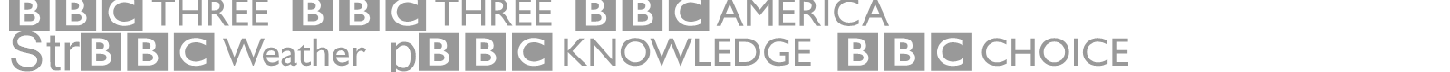 BBC logos font preview